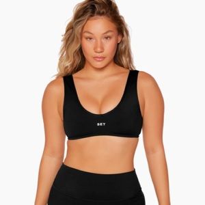 Set Active Black Sportbody “Dip Bra” Size: Small